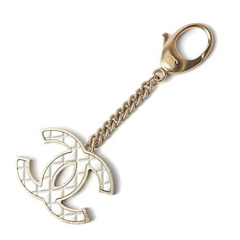 chanel keyring|realreal Chanel keychain.